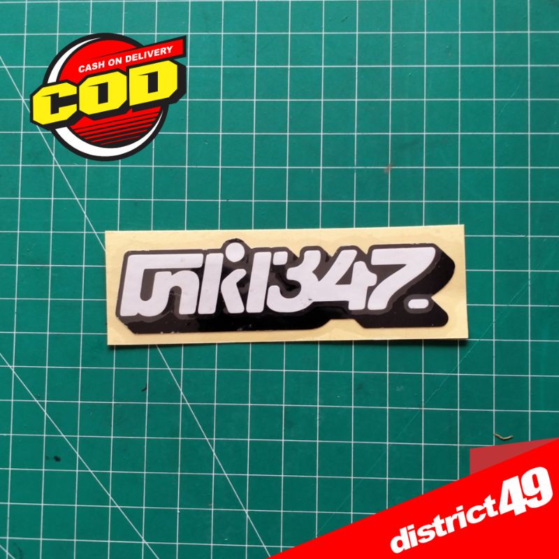 Cutting sticker - Stiker cutting Unkl347 - Stiker Brand Distro - Stiker Motor Mobil dan Helm