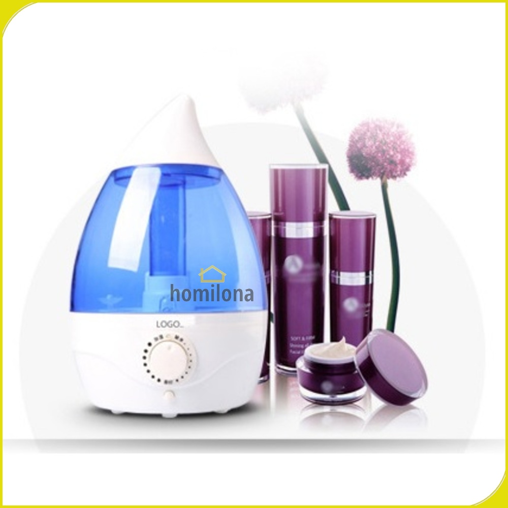 Classic Drop Humidifier Diffuser Aromaterapi 3L 3000ml 6 in 1 Taffware Humi H98 Blue Pelembab Udara Ultrasonic Aromatherapy Essential Oil Burner 100% Ori