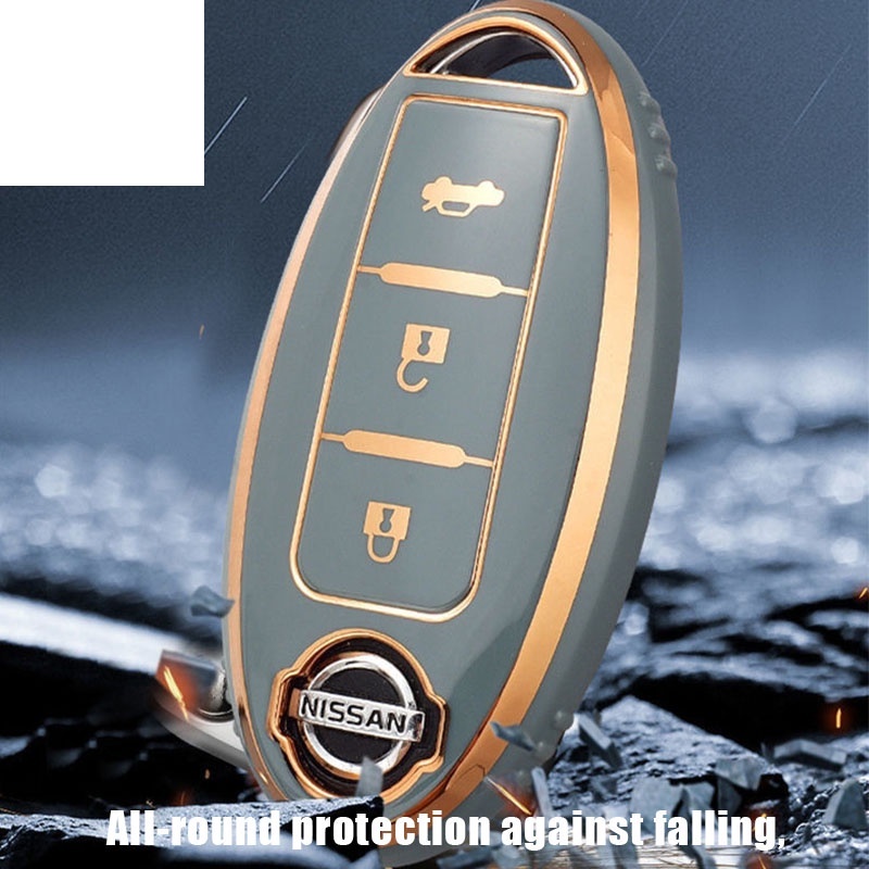 Casing Kunci Remote Mobil Bahan Tpu Anti Gores Untuk Nissan Almera Grand Livina