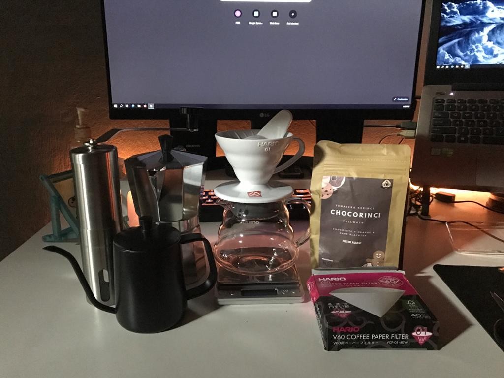 Teko Leher Angsa Teflon Black 350ml Ketel Kopi Pour Over Coffee Kettle