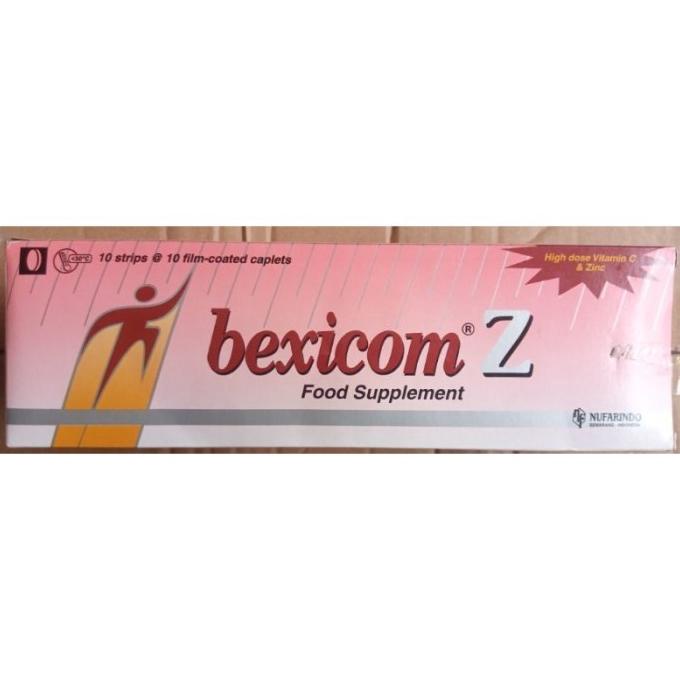 BEXICOM Z PER BOX ISI 10 STRIP MULTIVITAMIN VITAMIN C DENGAN ZINC