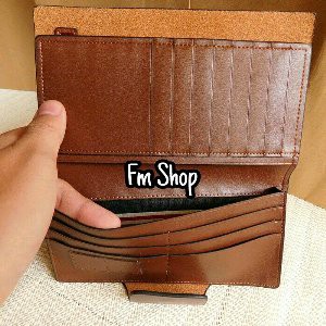 Dompet Kulit Pria Panjang Import BALLY 023 2349 BROWN Limited