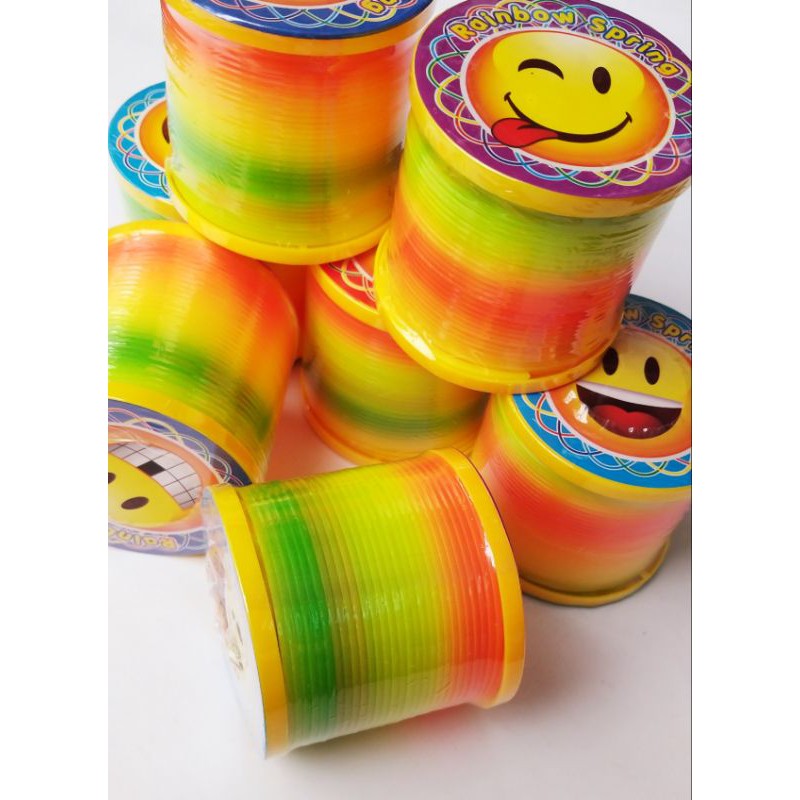 Per Rainbow Ukuran 6cm Per Slinky Yoyo Magic Rainbow Spring Anti Stress