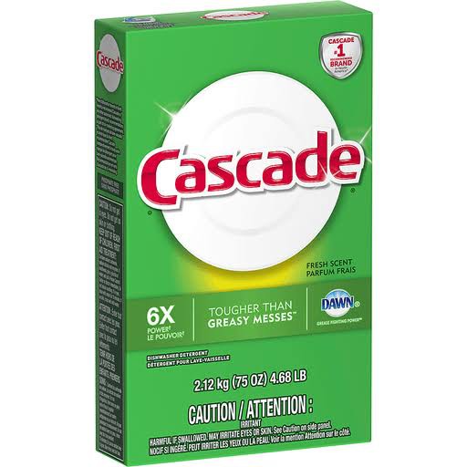 

cascade dishwasher detergent powder 75oz (2.12kg)