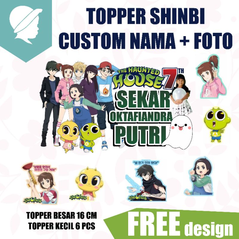 TOPPER SHINBI CUSTOM NAMA + Foto