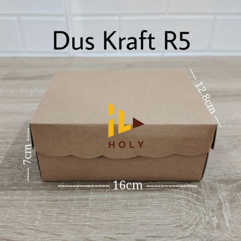 Dus Kraft R5 / Kotak Kue Box Kue Dus Kue