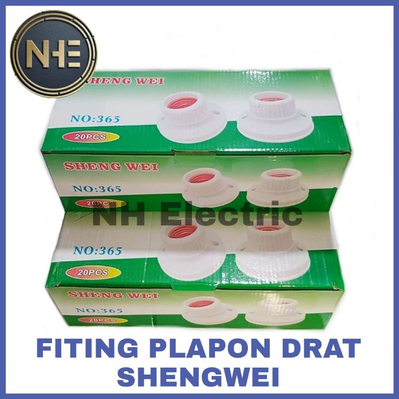 Fitting Plafon Drat Shengwei - Fitting Plafon Putih Shengwei - Pitting Plapon Bulat Shengwei - Pitting Plapon Drat Shengwei