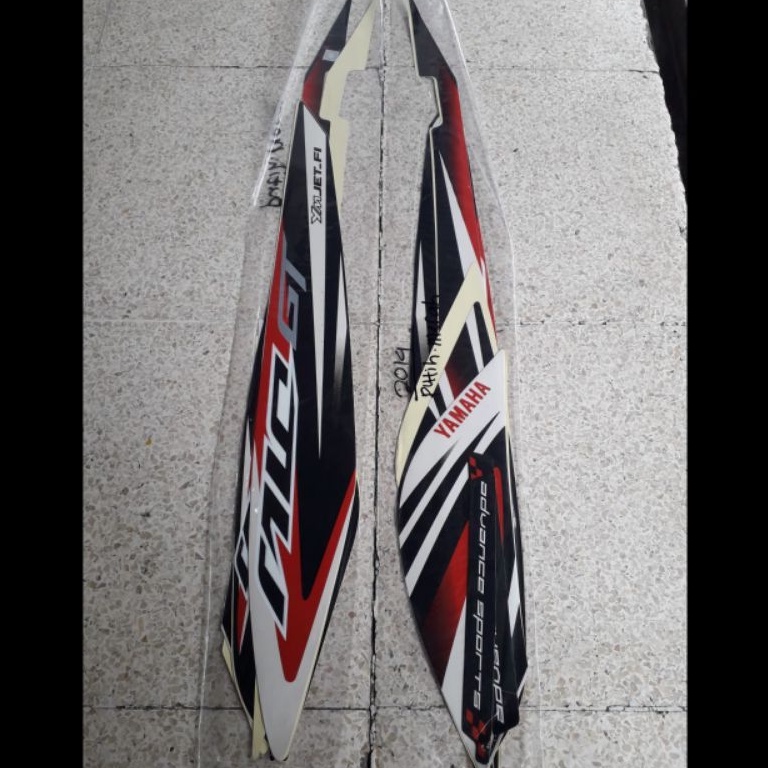 STRIPING STANDAR ORI LIST STIKER MOTOR YAMAHA MIO GT TAHUN 2014 STIKER MIO GT 2014 READY STOK