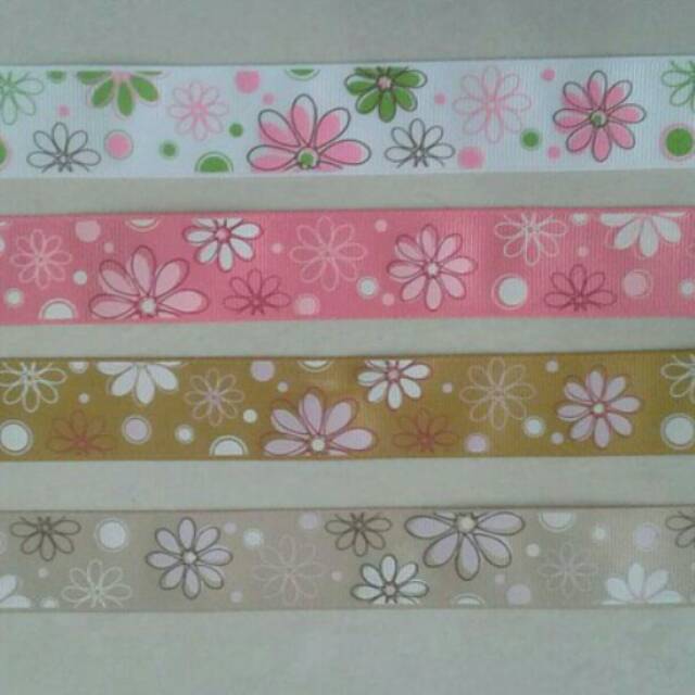 

Pita grosgrain 1" bunga 05