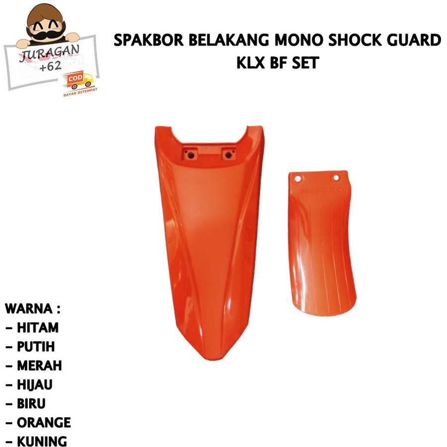 SPAKBOR SET KLX BF BIG FOOT150 250 DTRACKER BELAKANG COVER LUMPUR MONOSHOCK D TRACKER