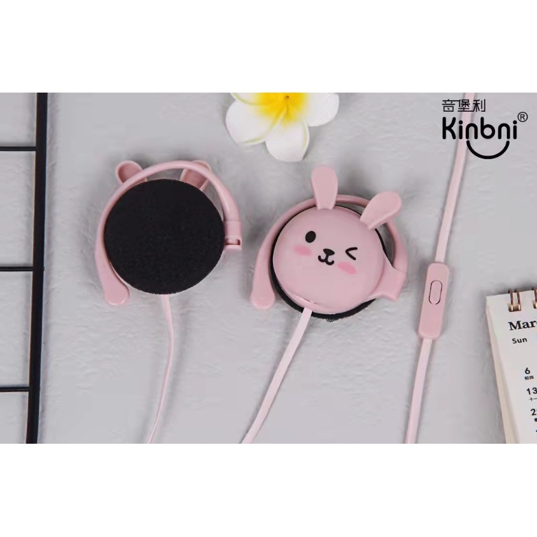 [KN-3066] Headset Earphone Karakter Cute ANIMAL HEAD / Earphone Headset Empuk Kepala HEWAN Lucu Unik Imut