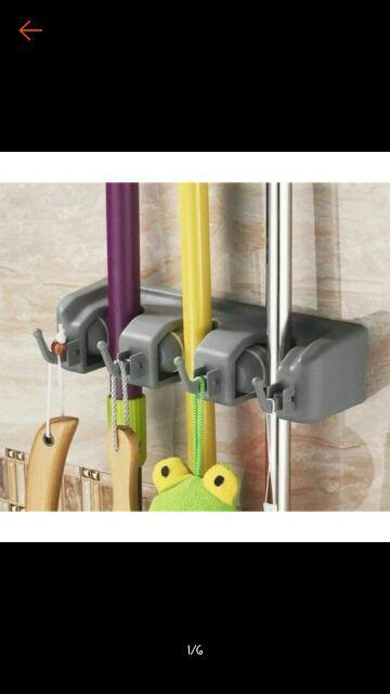 🍭🍭🍭gantungan Sapu Alat Pel Dengan 3 Hook Slot / Magic Mop Holder