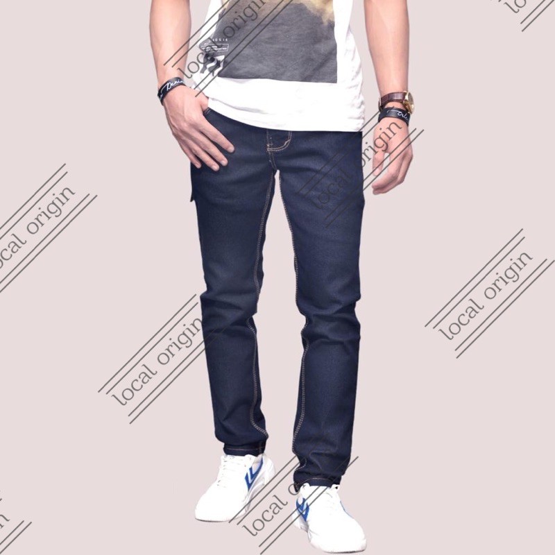 CELANA JEANS PANJANG PRIA SLIMFIT GARMEN / BIRU TUA