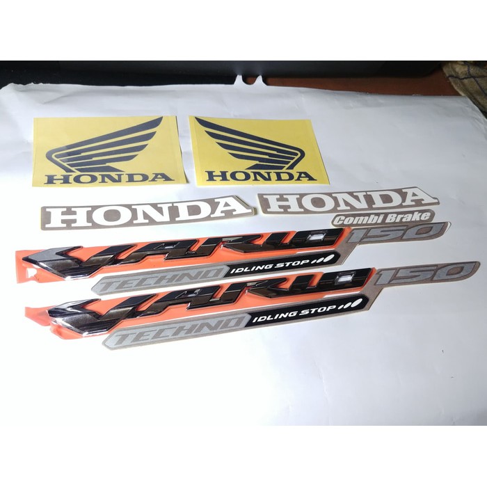 Emblem Dan Striping Vario 150 2017 Brown LESTARIMOTOR