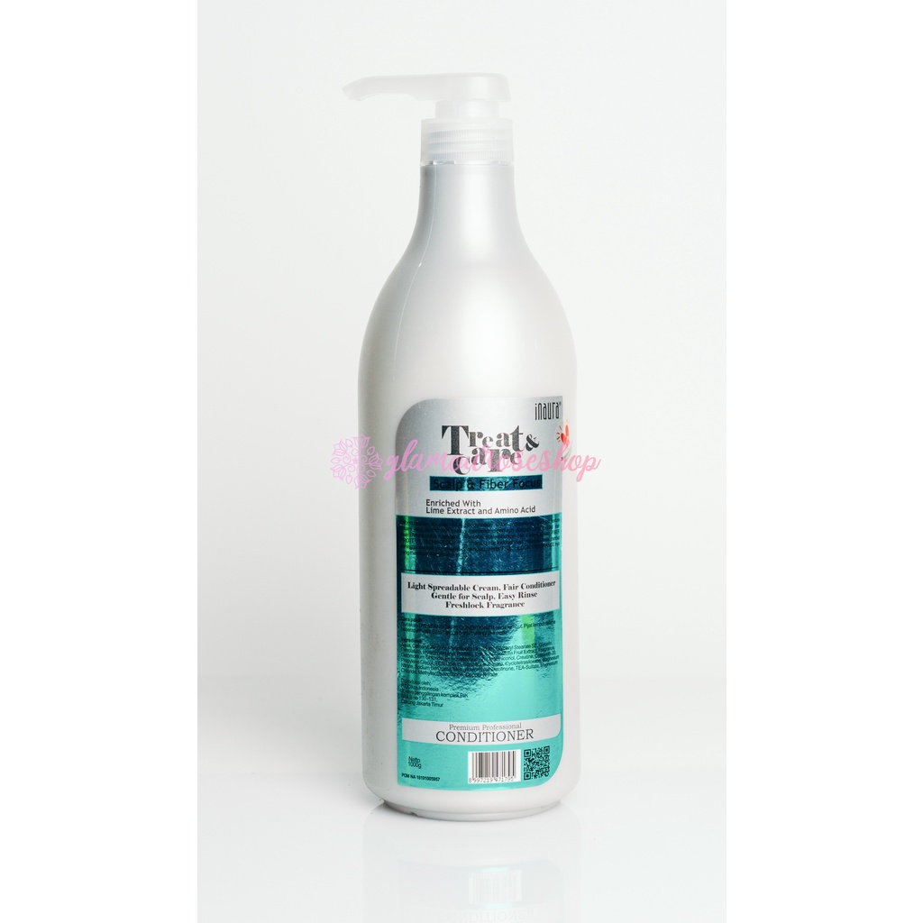 Inaura Conditioner &amp; Shampoo Treat &amp; care bottles 1000ml