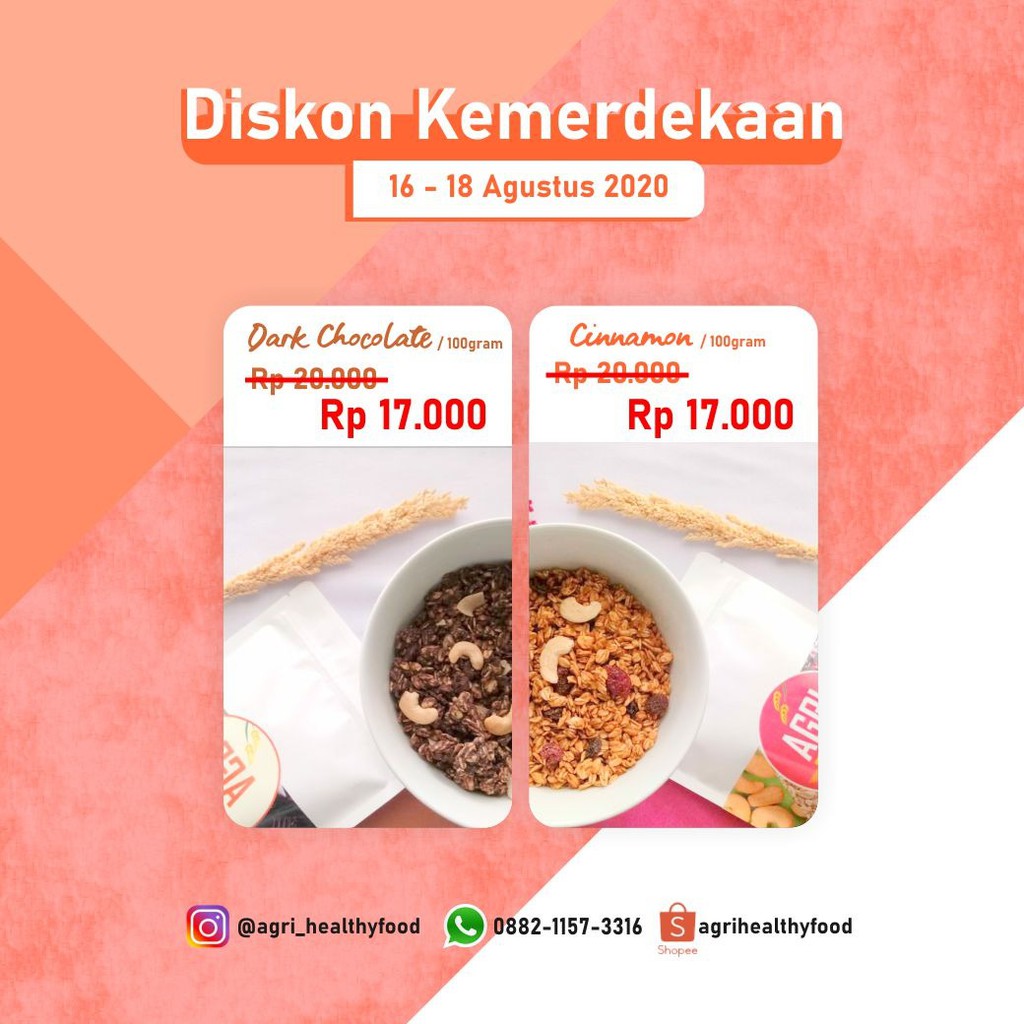 Granola 100 gram [Agri Healthy Food]