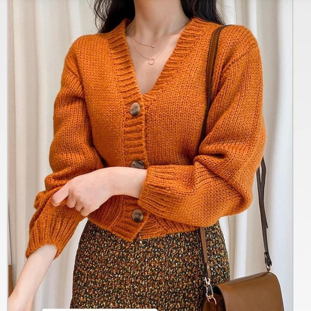 Belleza oultet baju rajut Cardigan rajut atasan wanita Joey