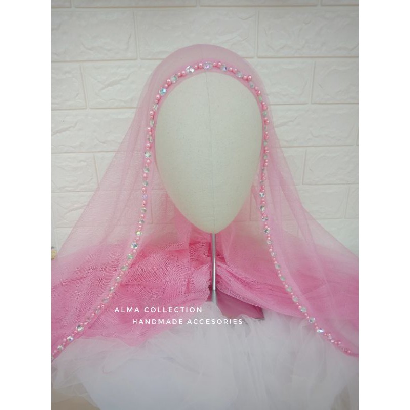 veil cantik diamond+mutiara