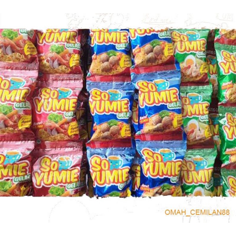 

SO YUMMIE GELAS - MIE GELAS RENCENG ISI 10PCS