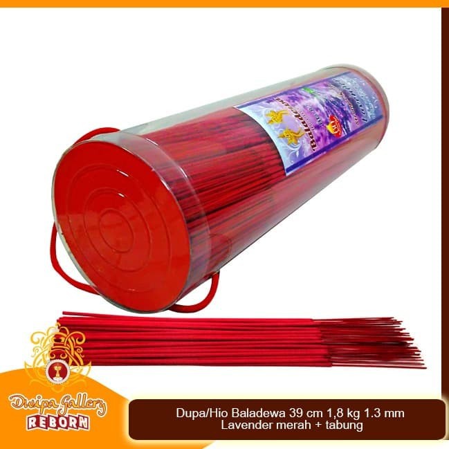 Dupa/ Hio Baladewa 39 cm 1.8 kg 1.3 mm Lavender merah + Tabung PVC