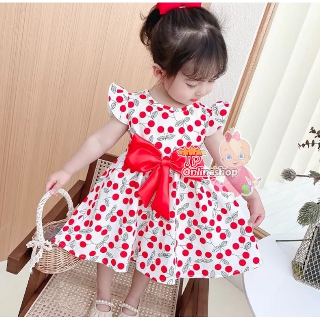 Dress anak CERRY Pita CERRY 0-2th ( SNI ) premium