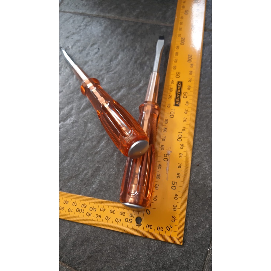 Obeng ketok bolak balik / Screwdriver twoways/BENG KETOK TEMBUS TRANSPARANT/THRU SCREWDRIVER SERBAGUNA