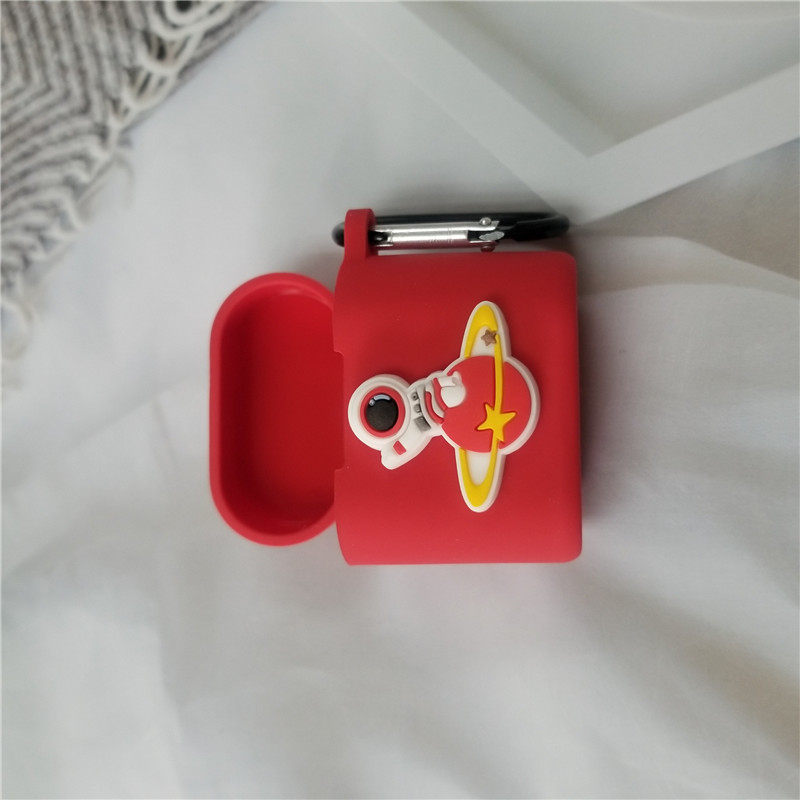 Qcy T7 Casing Soft Case Silikon Anti Jatuh Motif Kartun Astronot