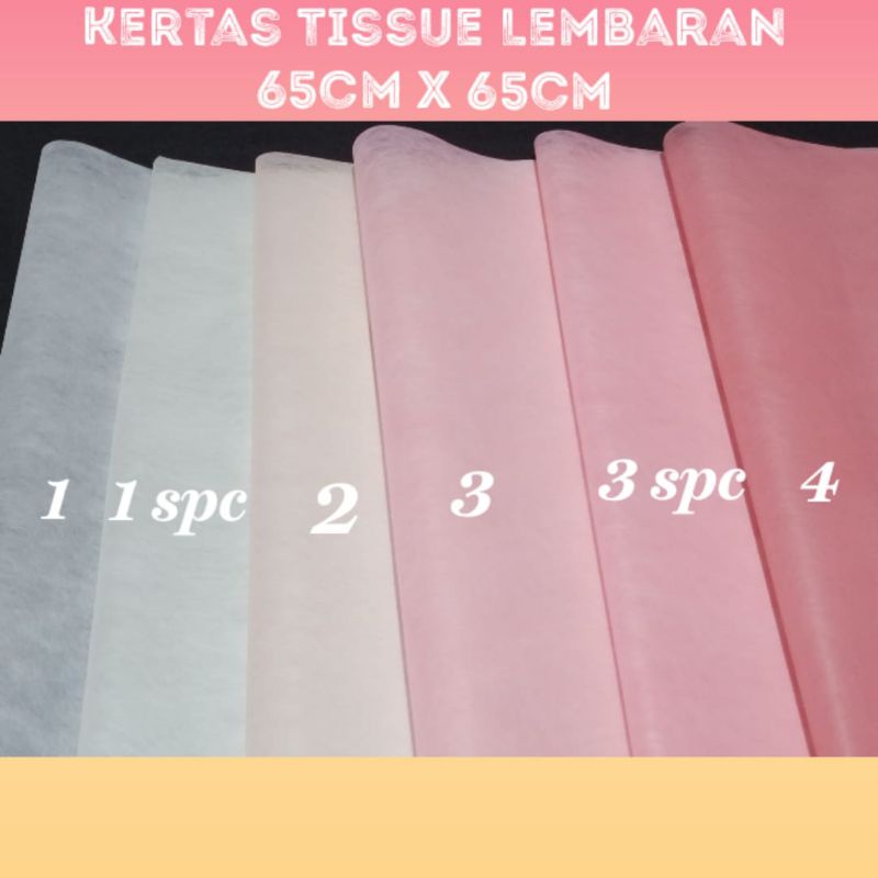 

Kertas Buket Lembaran Ukuran 65cm x 65cm / Tissue Paper / Kertas Pompom / Wrapping Kit / Gift Bag / Kertas Buket / Kertas Kado