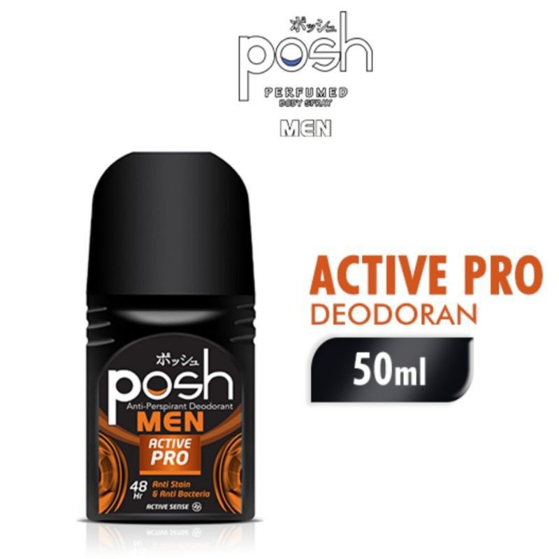 POSH MEN Deodorant Roll On 50ML | Active pro, Active Cool, Active sport