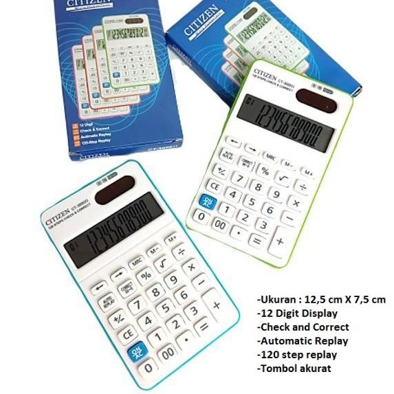 

Kalkulator mini Pocket 12 Digits CT-3000II Calkulator CITIZEN CT-3000
