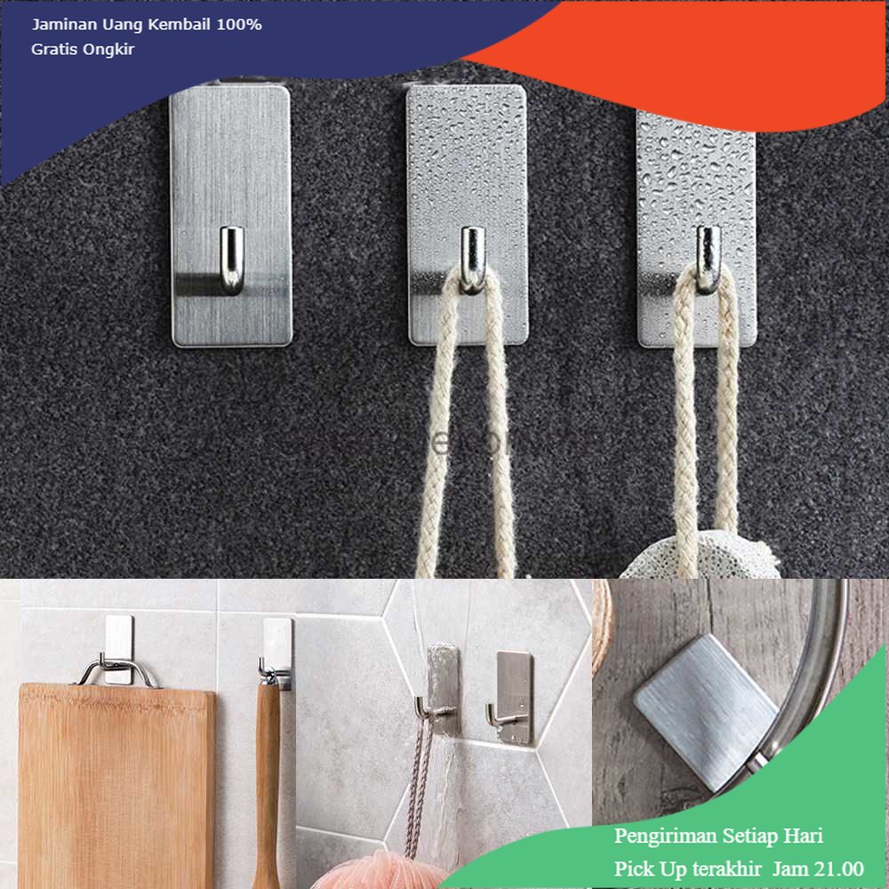 TD - DPR Viscose Gantungan Dinding Hook Wall Hanger Organizer - V31