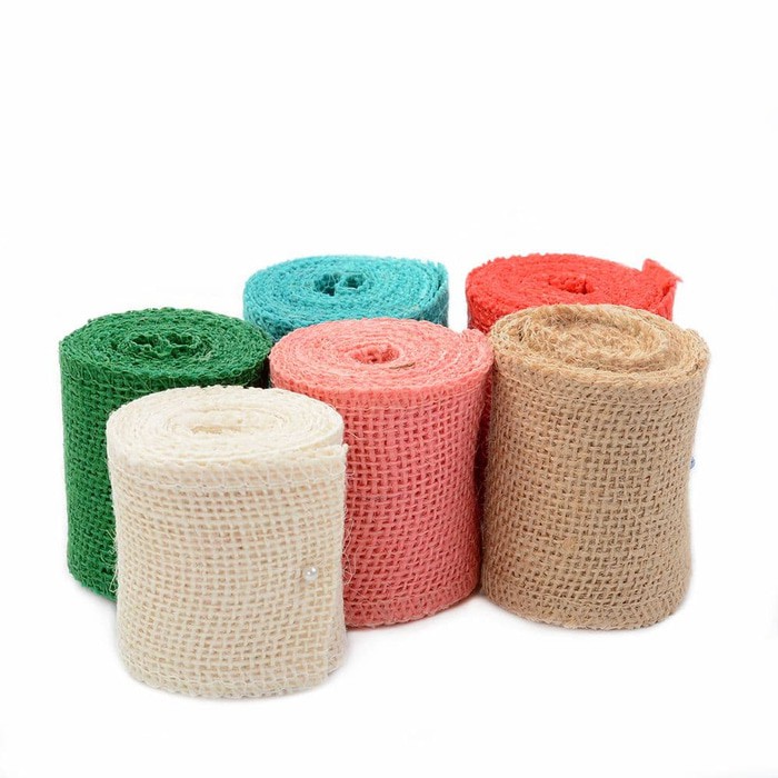 Burlap Ribbon Roll 6cmx2m