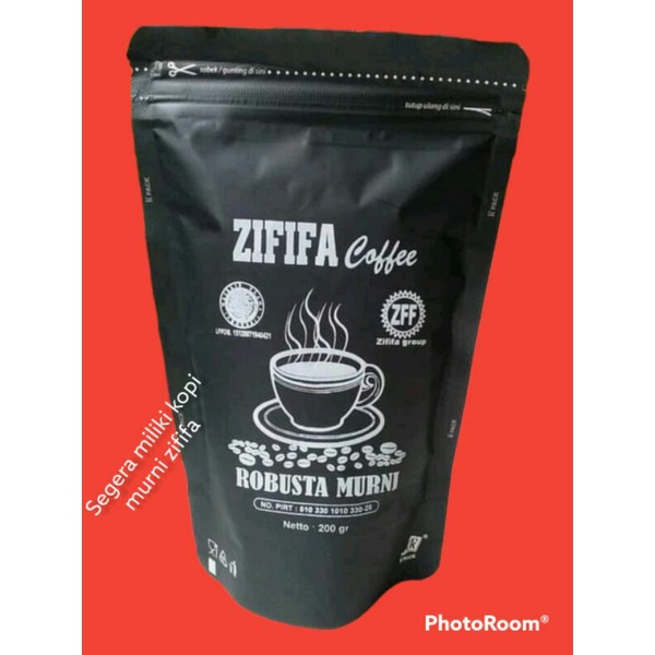 

Zififa coffe/Zififa coffe robusta super 200gram bisa buat parselan lebaran.parselan karyawan.parselankeluarga.sudah ada halal mui ya.