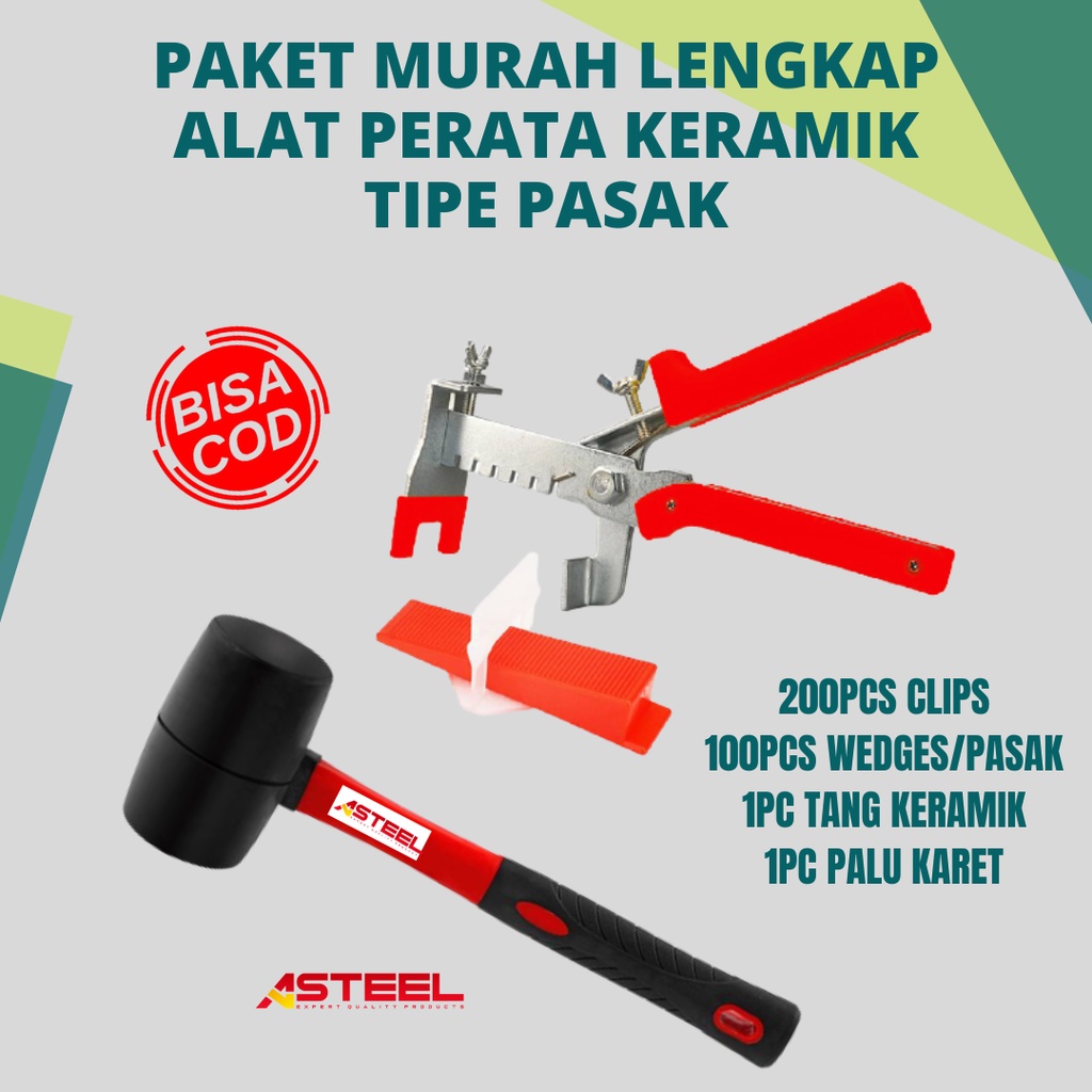 MURAH PAKET SUPER LENGKAP ALAT PERATA KERAMIK TIPE PASAK - ALAT PASANG KERAMIK - ALAT PASANG PERATA 