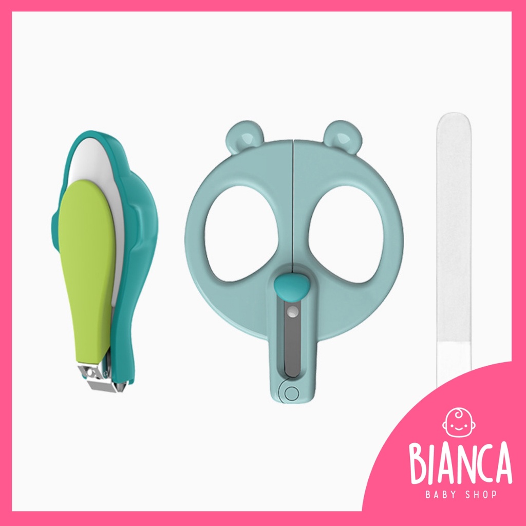 BIANCA - HK Gunting Kuku Bayi 1 Set isi 2 pc + Box Penyimpanan