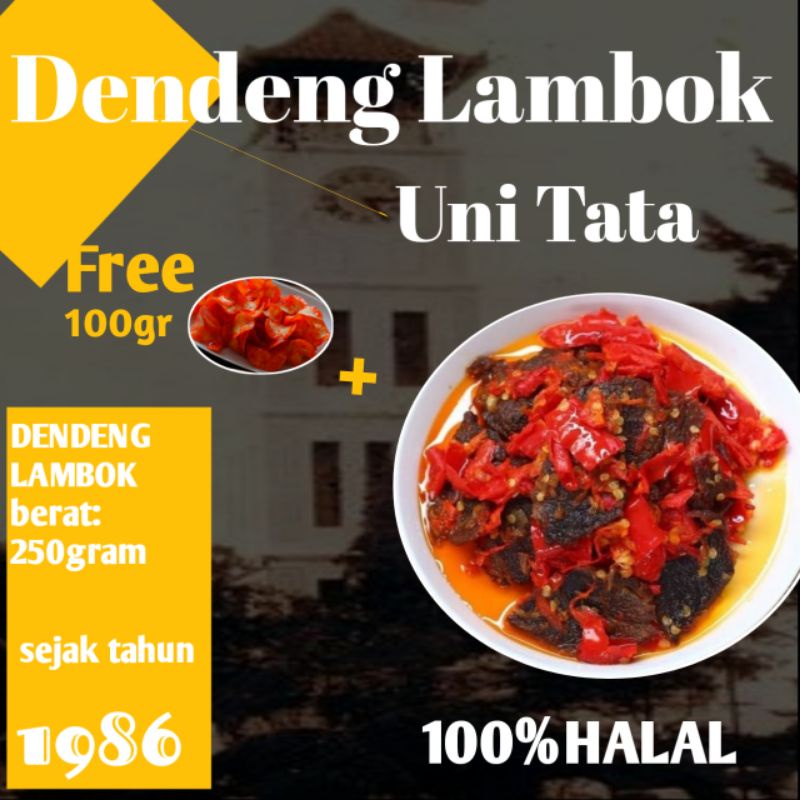 

Dendeng Lambok balado merah / hijau 250 gr khas Minang by Rendang Uni Tata