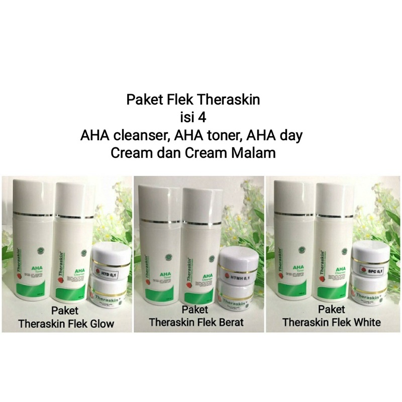 PAKET FLEK THERASKIN FLEK BERAT FLEK GLOW FLEK WHITE