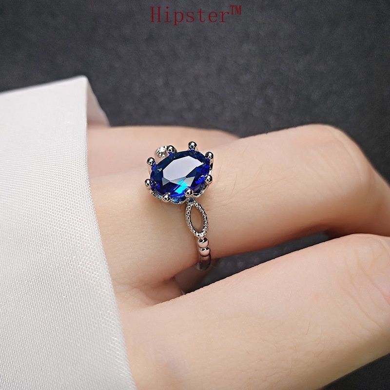 Hot Sale Exquisite Romantic Light Luxury Inlaid Amethyst Couple Ring