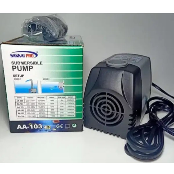 Sakkai Pro AA 103 Pompa Air Celup Aquarium Akuarium Kolam Ikan AA103