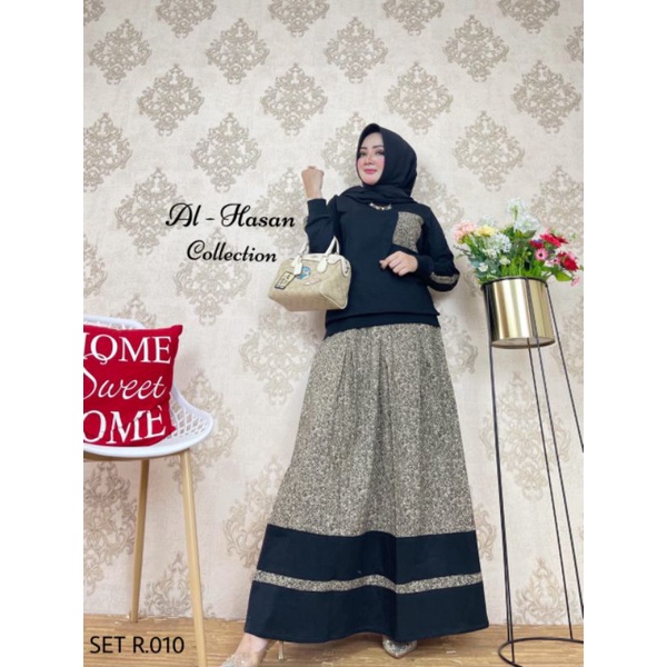 Al Hasan setelan rok Al hasan