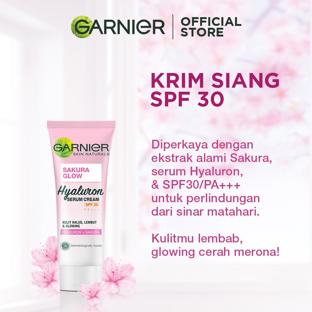 Garnier Sakura White Day Cream UVA/UVB SPF30 &amp; Night Cream 20ml