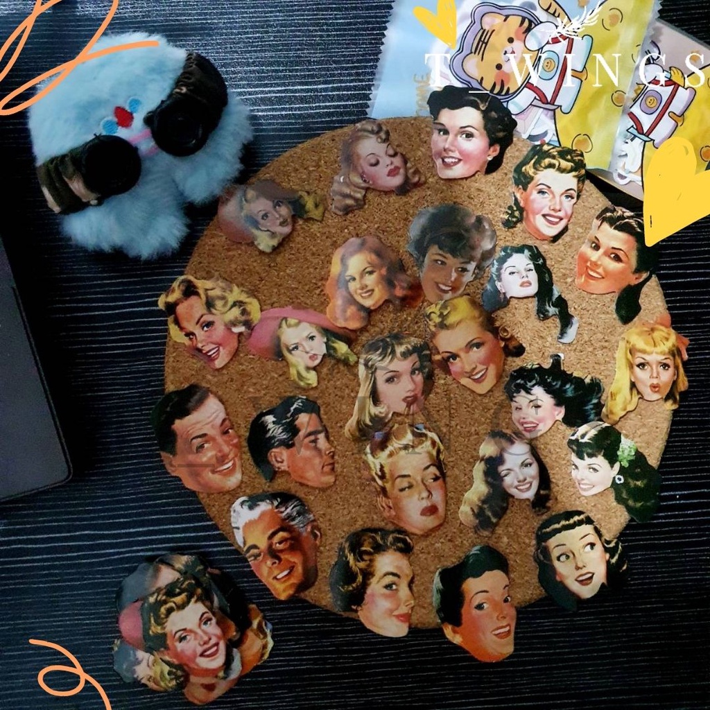 

[ MEDAN ] ISI 22PCS STICKER VINTAGE 80'S / STIKER SCRAPBOOK DIY MOTIF VINTAGE / DIY STIKER