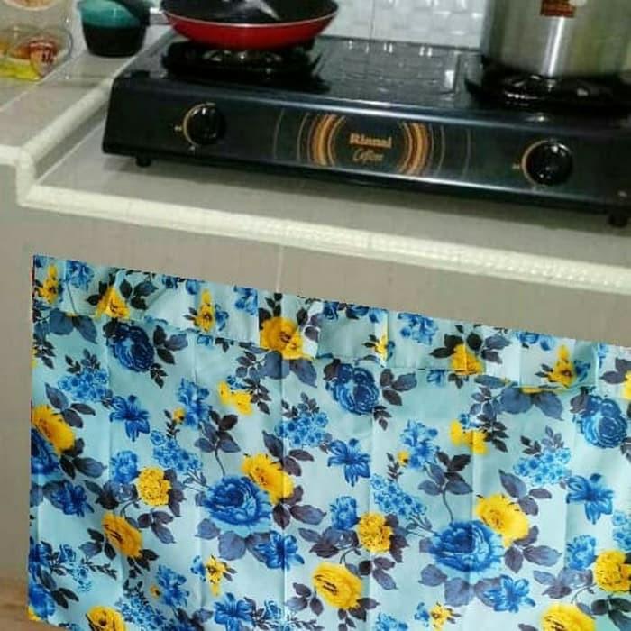 Gorden/Hordeng Kolong Dapur Motif SHUBBY BIRU tokodhevka