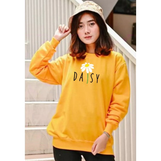 Kaos Lengan Panjang daisy baru / Kaos Sweatshirt / Atasan Wanita / Atasan Wanita Lengan Panjang