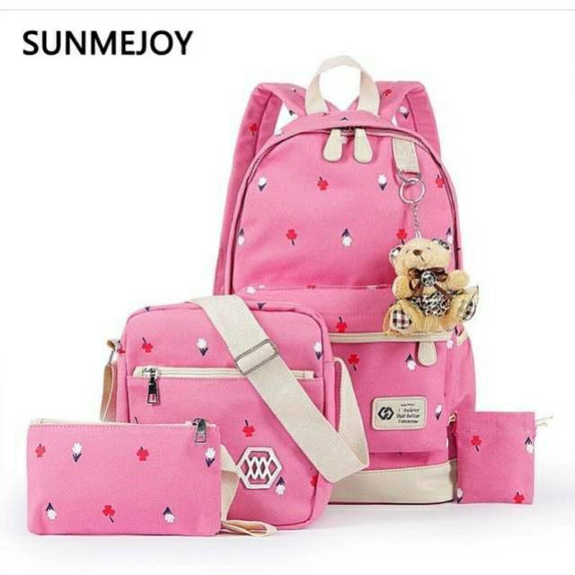 Back Pack Double Decker_Tas Ransel Anak_Lol_Unicorn_Superhero_Paw Patrol_Shopkins Fashion Cewek