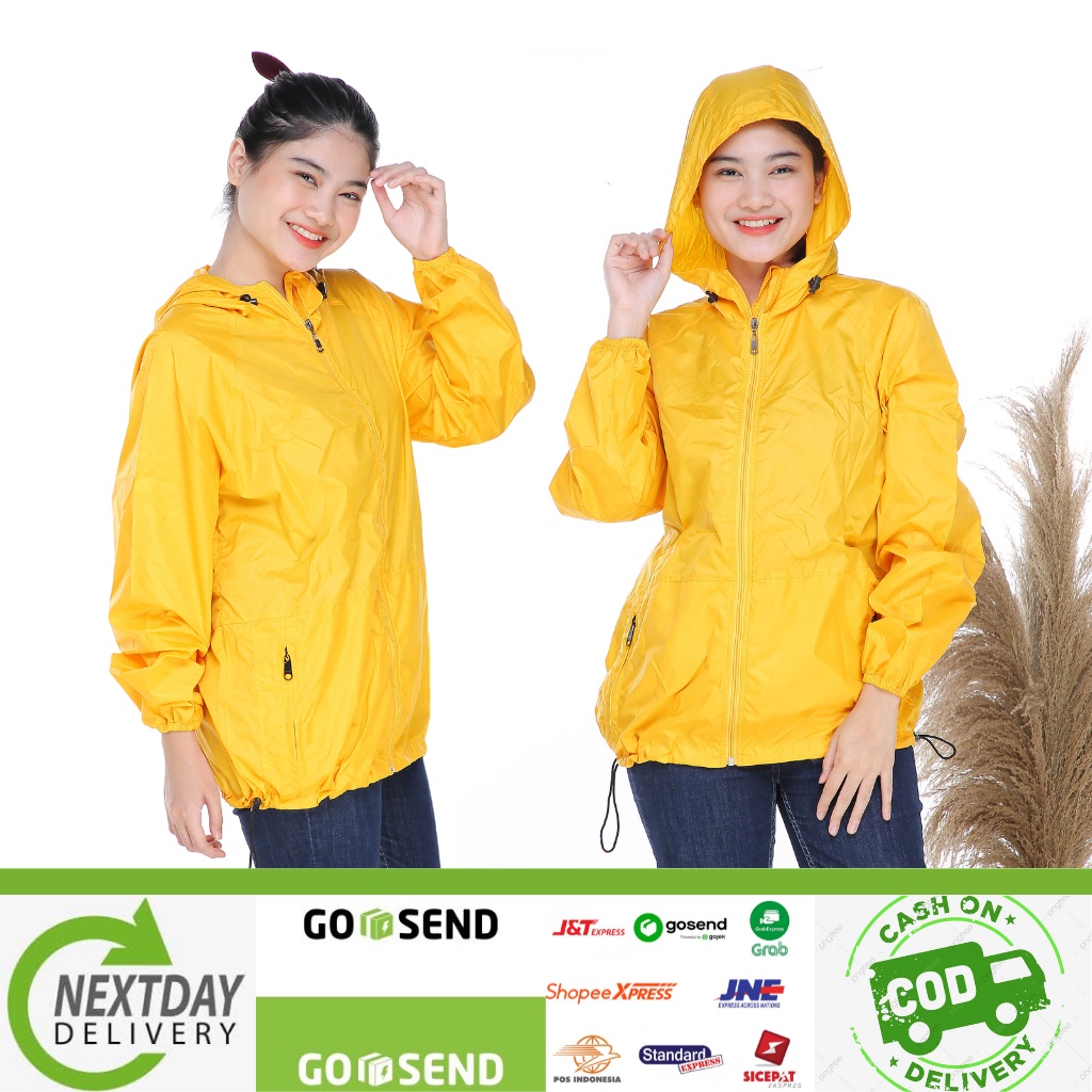 Jaket Parasut Olahraga Buat Jogging Lari Gowes Sepeda Aktivitas Outdoor Anti Angin Bakar Lemak Kerin
