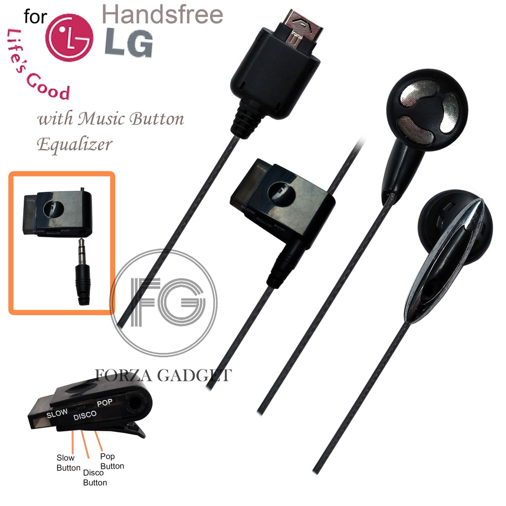 HF STEREO HEADSET HANDSFREE LG KG200 withe Equalizer