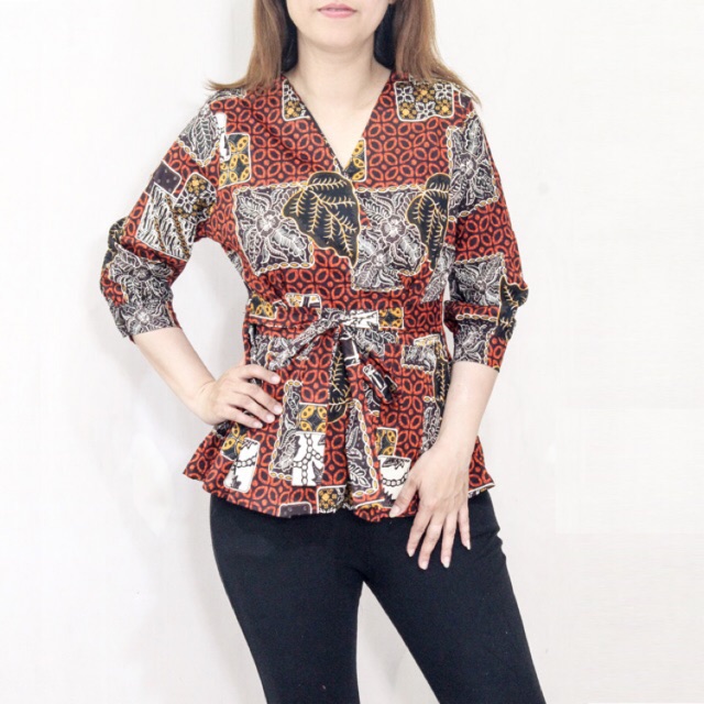 Paling Inspiratif Gambar Model Baju Batik Wanita Lengan Panjang Terbaru