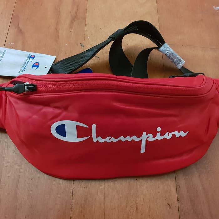 champion waist bag red