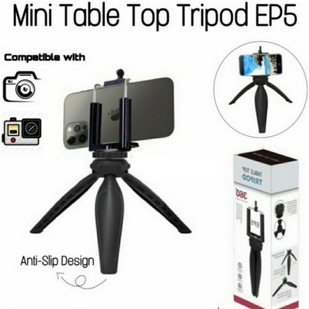 Tripod Meja Mini Plus Holder U Tripod Hp Tripod Kamera Portable Mini Table Top Tripod EP5